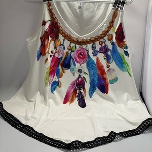 Sleeveless summer top